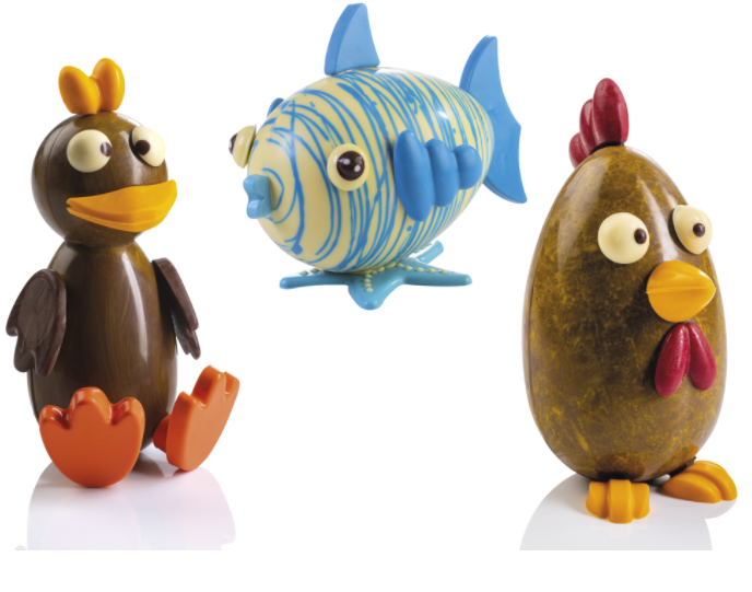 MOULD - Animates eggs - 3 assorted