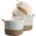 TRAVEL MEMORIES Woven Baskets set of 3