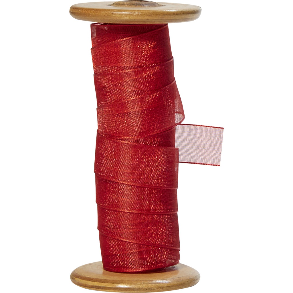 ORGANZA 15mm rot 20