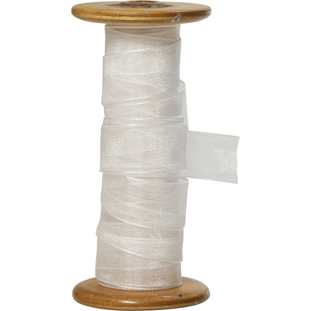 ORGANZA 15mm wit 01