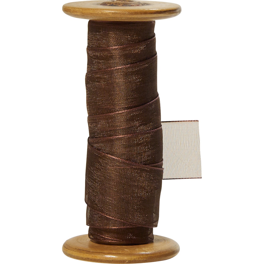 ORGANZA 25mm brun 79 -RBN48882579