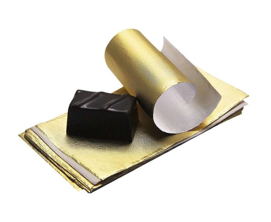 ALUMINIUM kleines Blatt gold