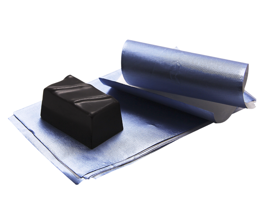 ALUMINIUM klein plaat blauw