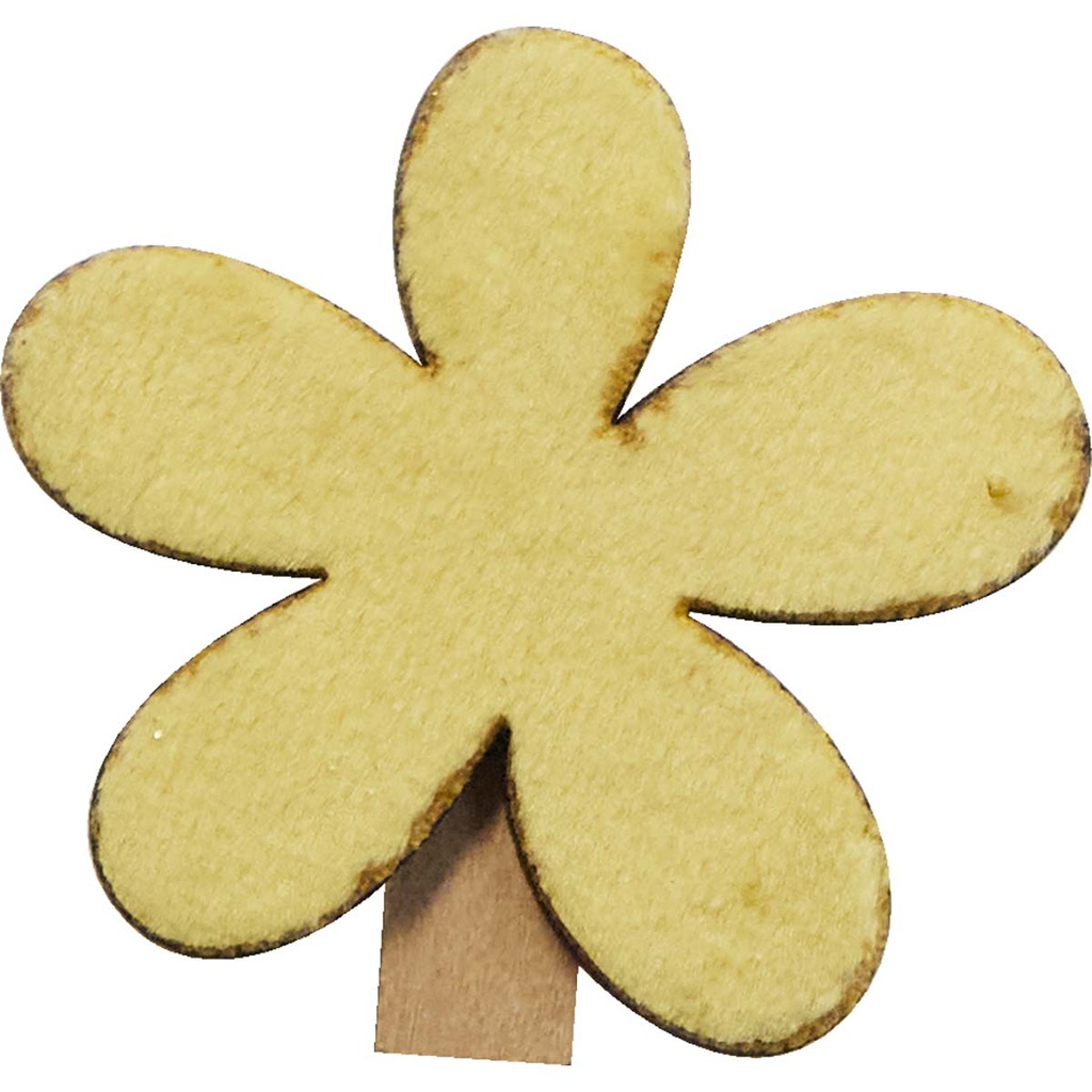 CHASSE AUX OEUFS flower clips yellow