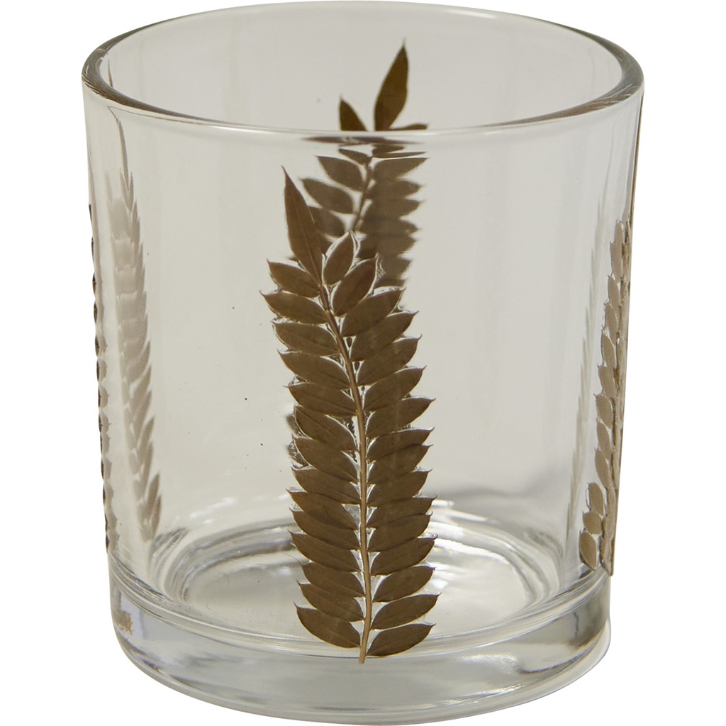 MATIN D'HIVER small glass candle holder
