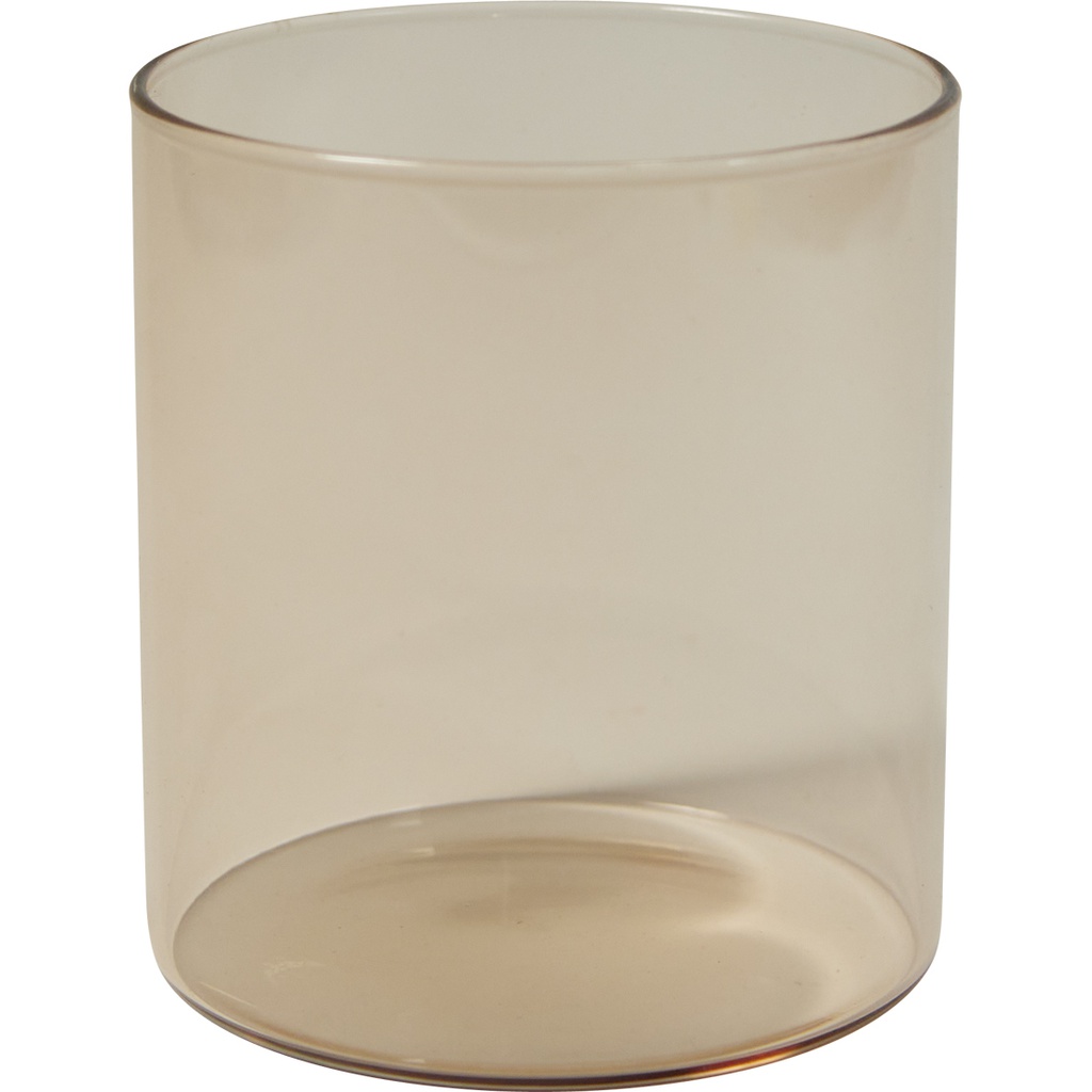 ROMANCE GOURMANDE light pink glass candle holder