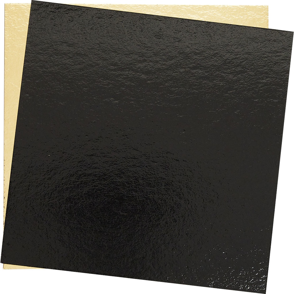 CARTON OR/NOIR pour boite pâtissière 19