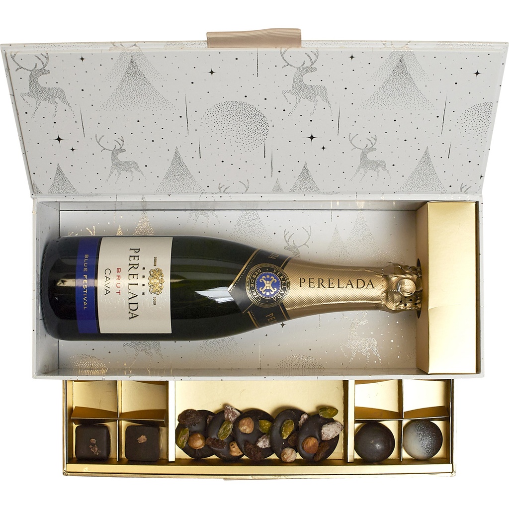 SCENES DE NEIGE small champagne box