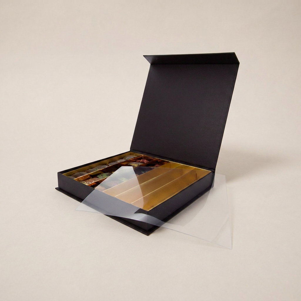 Chocolate coffret à fermeture aimantée carré 36 chocolats