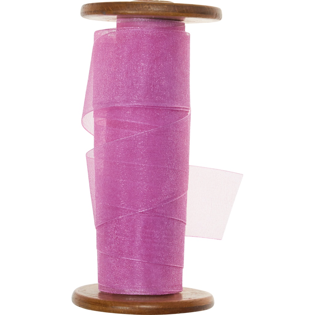 ORGANZA 25mm rosa 23
