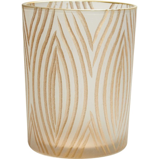 [7504*68*01*15] SHOOTING STAR Gold/white candleholder 