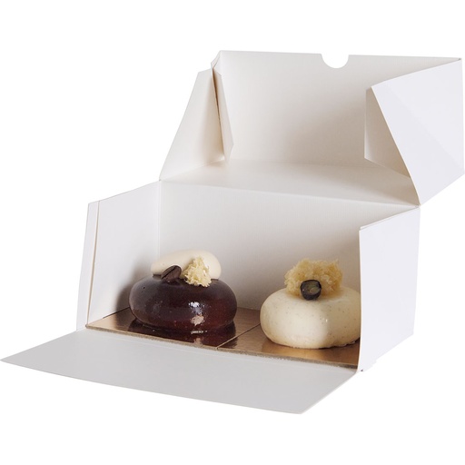 [3678*08*18*01] BOITE PATISSIERE blanche - rectangulaire -BXF011801