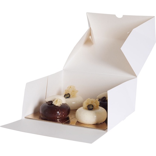[3678*08*19*01] BOITE PATISSIERE blanche 19 -BXF011901
