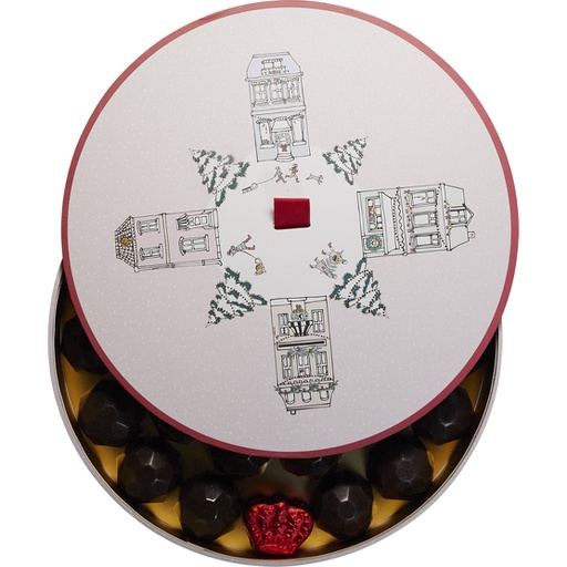 [5532*90*02*01] MY CHRISTMAS VILLAGE round box