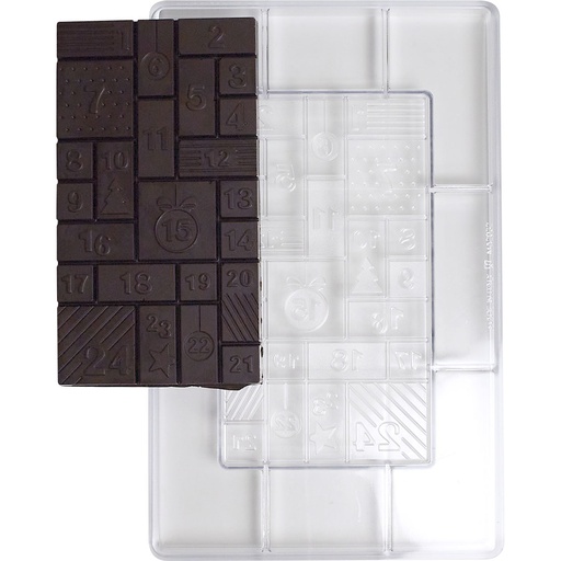 [MA*21MA2032] GIETVORM voor repen - bar adventskalender