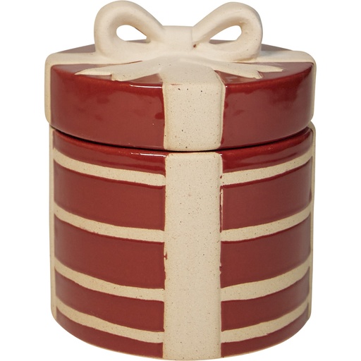 [7602*31*15*20-C] MY CHRISTMAS VILLAGE green red pot