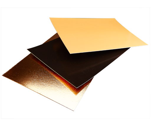 [3436*03*74*90] FOGLIO DI CARTONE ORO/nero foglio