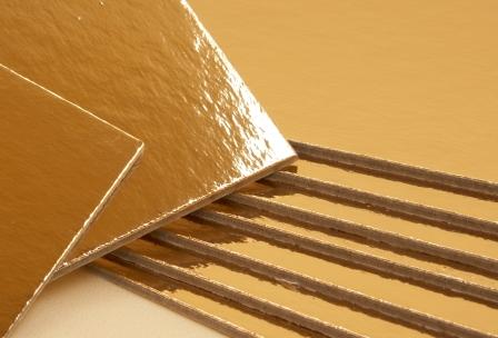 [3436*01*74*15] FOGLIO DI CARTONE ORO foglio