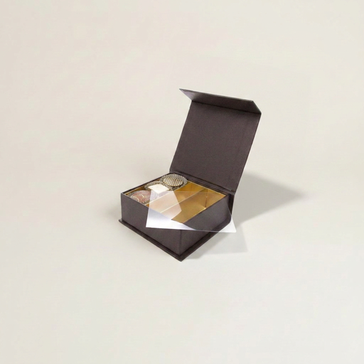 [BXR170979] Chocolate Magnetverschluss quadratische Box 9 Schokolade