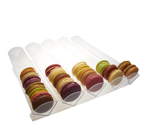 [MA*AG05801***] MACARON - présentoir 5 lignes